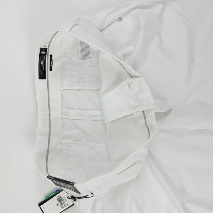 Translation missing: en.Ralph Lauren RLX Men's 9-Inch Tailored Fit Performance Golf Shorts White-38