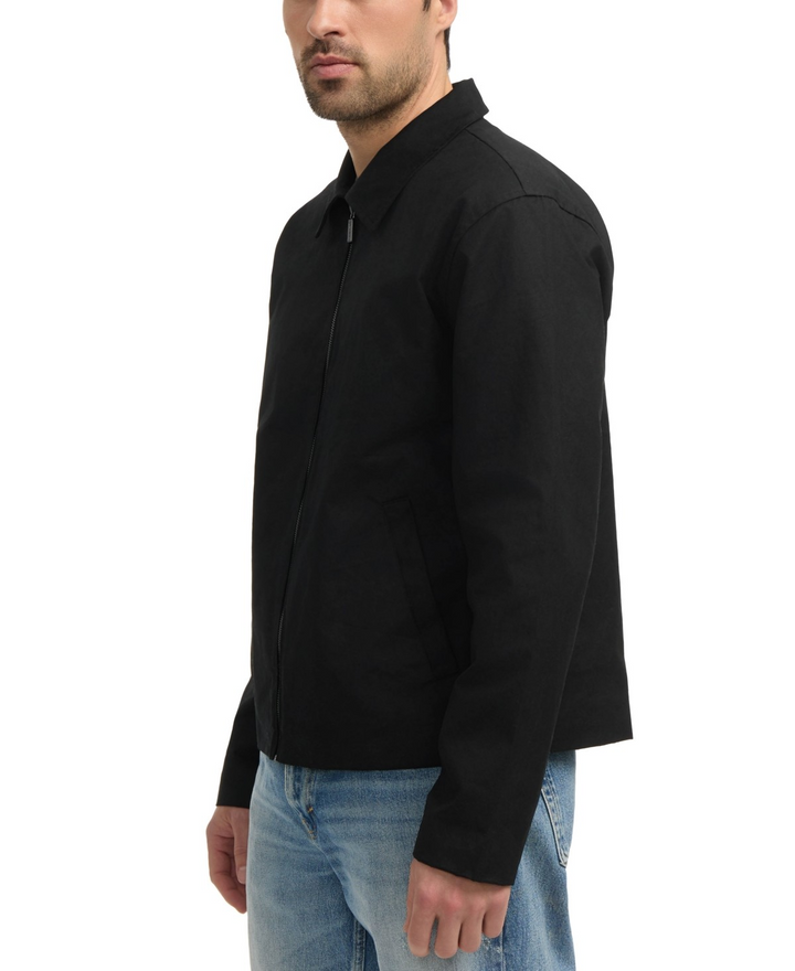 Translation missing: en.Hunter Men's Foster Wax Trucker Jacket Size 2XL Black Cotton Water Repel