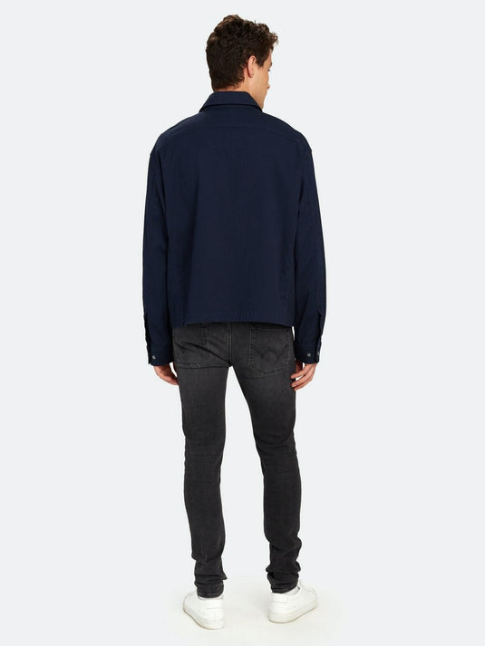 Translation missing: en.ATM Anthony Thomas Melillo Men's Stretch Cotton Utility Jacket Midnight Blue-2XL