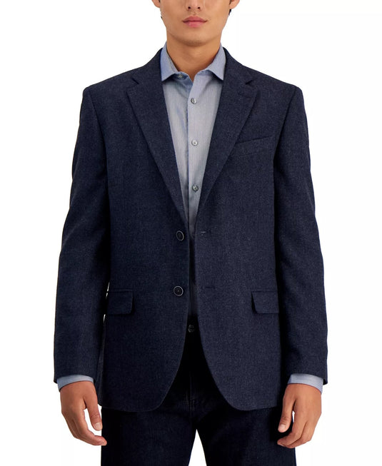 Translation missing: en.Nautica Men's Modern-Fit Branford Herringbone Tweed Sport Coat Navy-46R