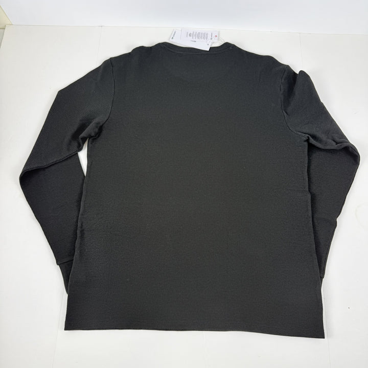Translation missing: en.Lacoste Men's Large Croc Thermal Waffle Sleep Shirt Black-2XL