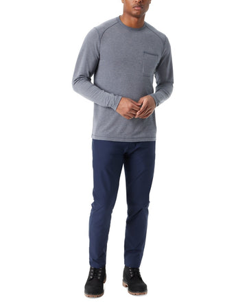 Translation missing: en.Bass Outdoor T-Shirt Men's Size Small Ombre Blue Long-Sleeve Ribbed Pocket