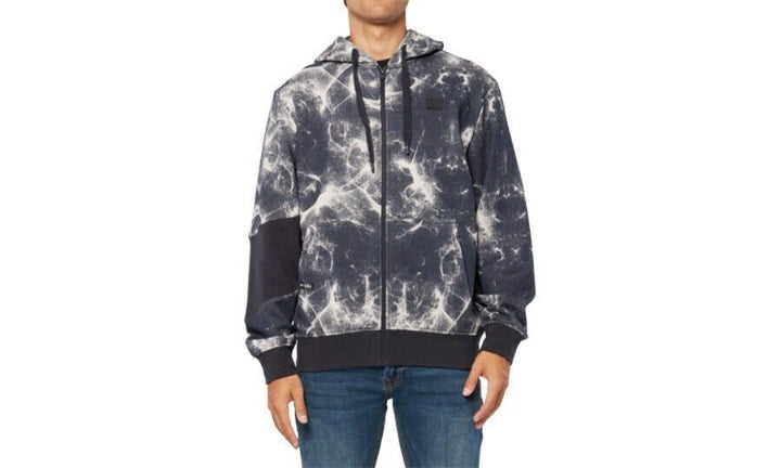 Translation missing: en.Caterpillar Men's Connect Full-Zip Hooded Sweatshirt Connect AOP-Lunar Rock-Lrg