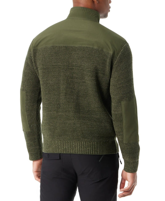 Translation missing: en.Bass Outdoor Sweater Men's Small Green Quarter-Zip Long Sleeve Pullover Patch