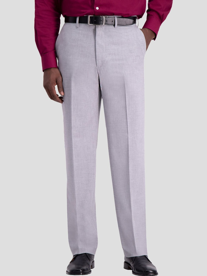 Translation missing: en.J.M. Haggar Men's 4-Way Stretch Classic Fit Premium Dress Pants Light Grey-36x34