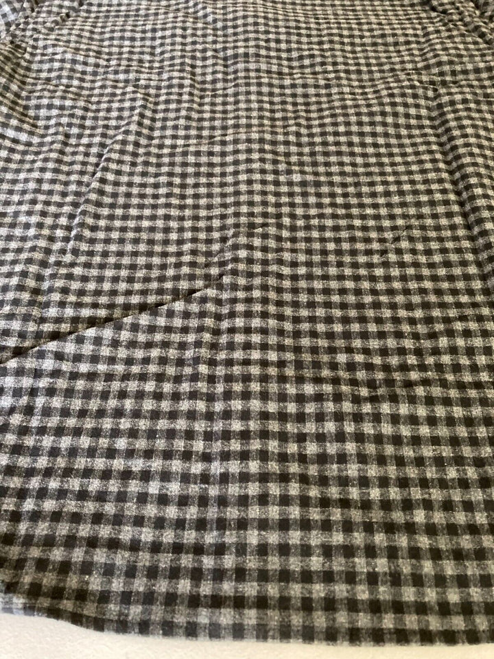 Translation missing: en.DKNY Men's Fulton Gingham Long-Sleeve Cotton Flannel Shirt Charcoal Heather-XL