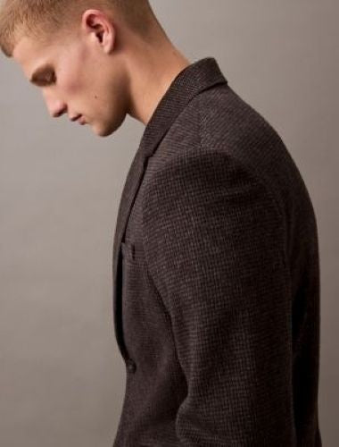 Translation missing: en.Calvin Klein Men's Wool Blend Slim Blazer Black Beauty-Small 32-34R