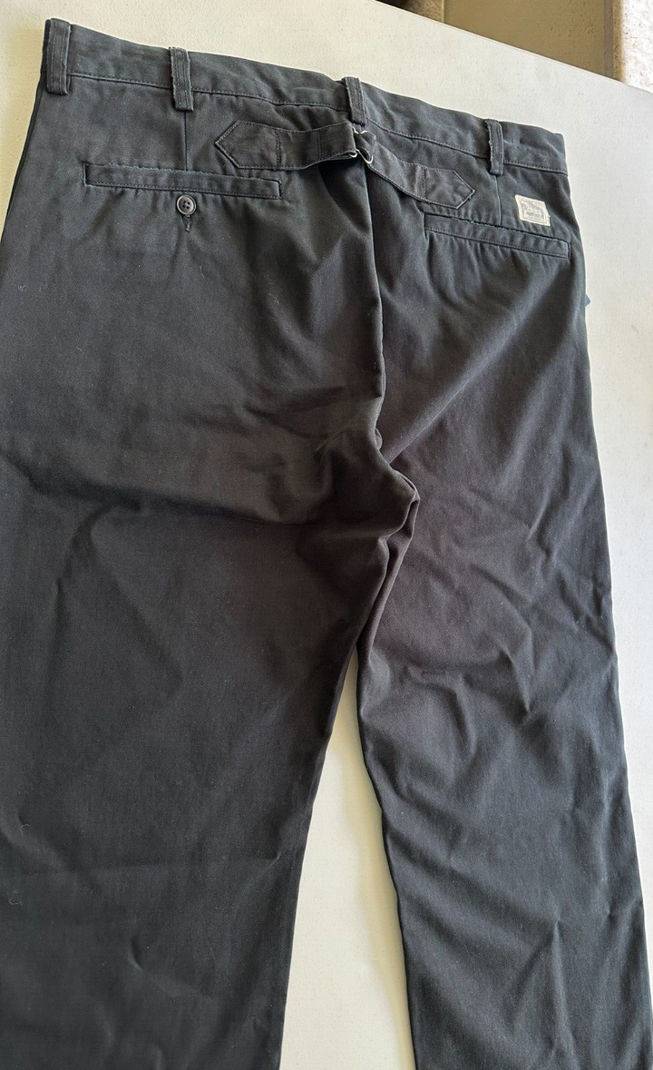 Translation missing: en.Polo Ralph Lauren Men's Heritage Twill Relaxed Fit Buckle Tab Pants Black-32/32
