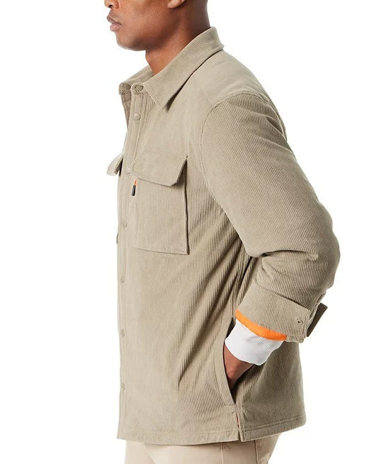 Translation missing: en.Bass Outdoor Shirt Jacket Men's Medium Overland Trek Green Relaxed Fit Corduroy