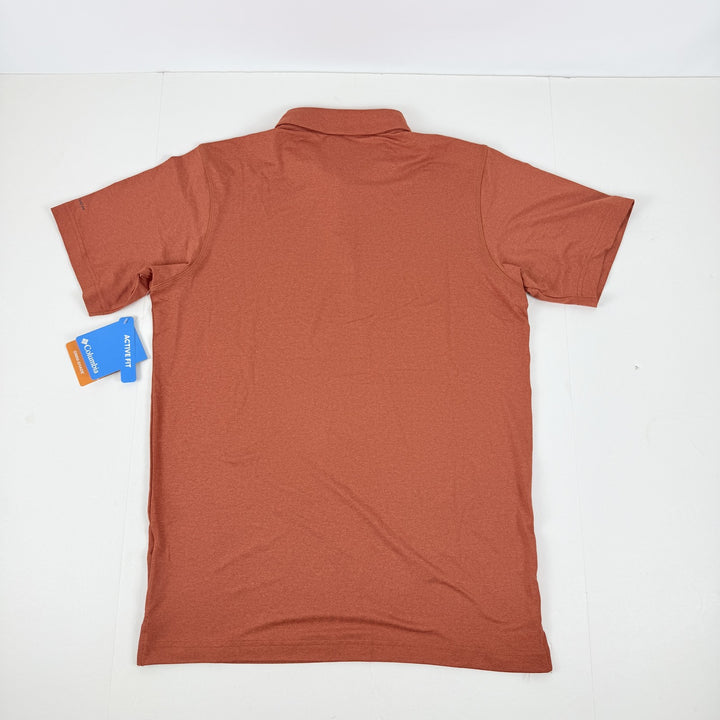 Translation missing: en.Columbia Men's Carter Short Sleeve Performance Crest Polo - Tuscan Rust-Small