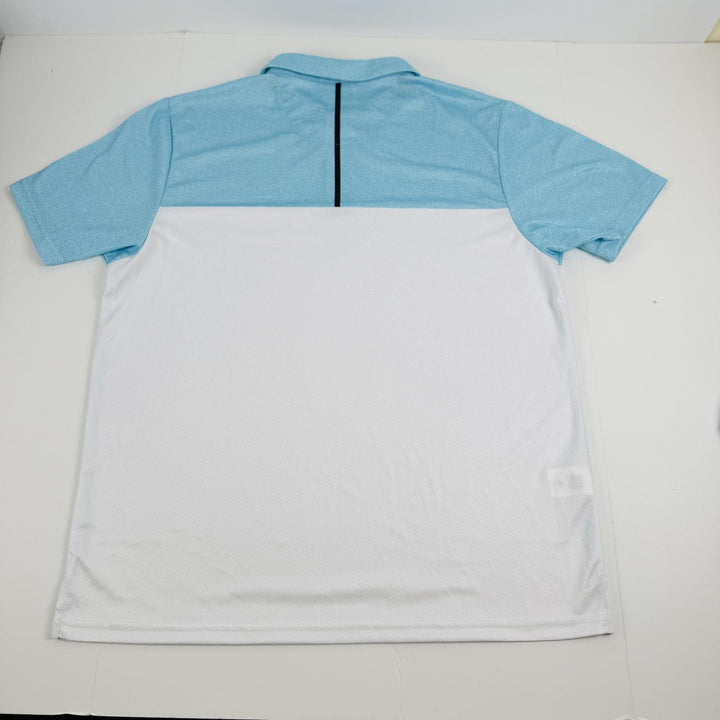Translation missing: en.PGA TOUR Airflux Golf Polo Shirt BlueFish Multi Size 2XL Birdseye Block Print