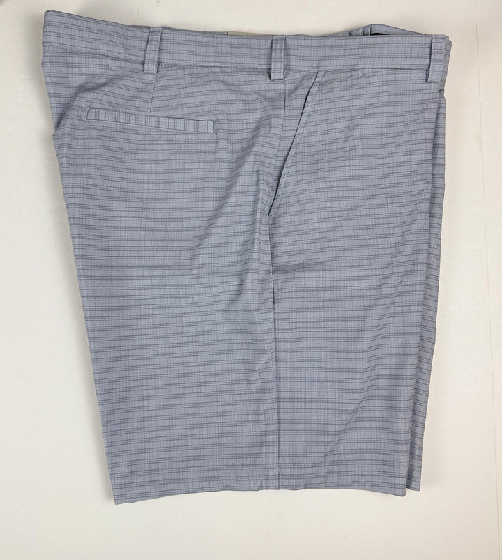 Translation missing: en.PGA TOUR Mens Regular fit Golf Shorts 40 Tradewinds Blue Grey Plaid 8in Inseam