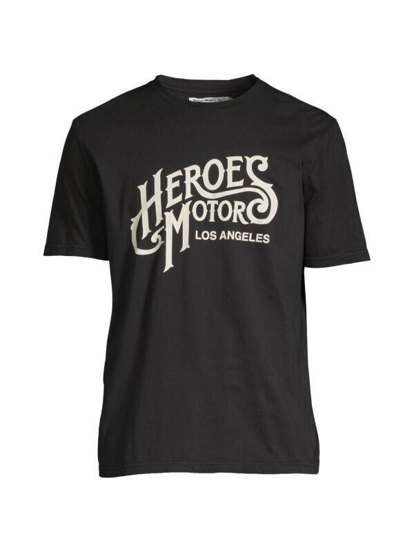 Translation missing: en.Heroes Motors Men's Crew Neck Signature Graphic T-Shirt in Black-Small