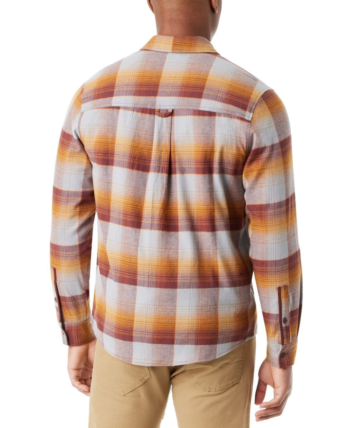Translation missing: en.Bass Outdoor Flannel Shirt Men's Size Large Sequoia Classic Fit Plaid Stretch