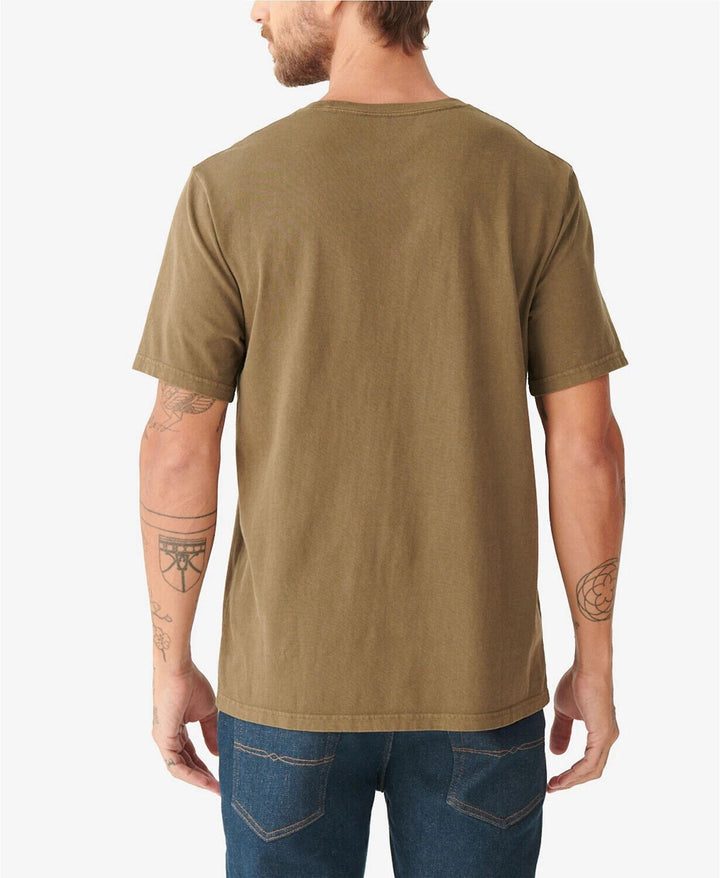 Translation missing: en.Lucky Brand Men's Leprechaun Skull Tee in Dark Olive-Size Small