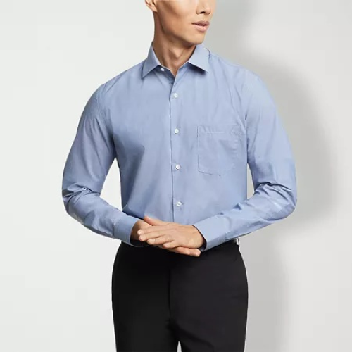 Translation missing: en.Van Heusen Mens Dress Shirt Regular Fit Stain Shield Stretch Blue-17-17.5 32/33