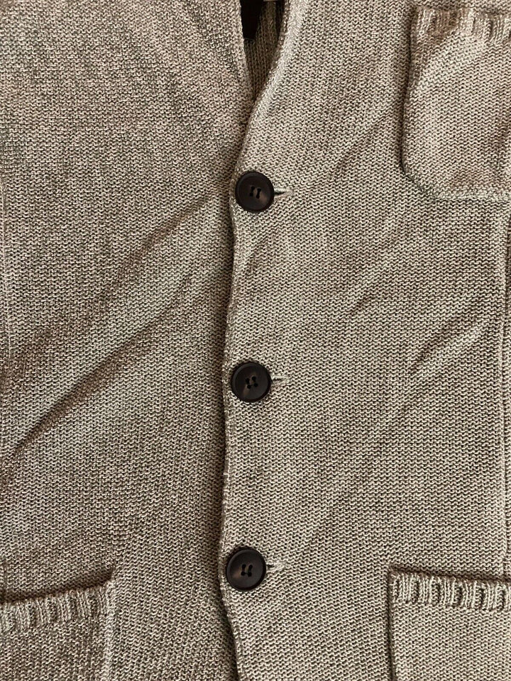 Translation missing: en.Major Department Store Designer Melange Knit Reg Fit Cardigan Sweater Green-XL