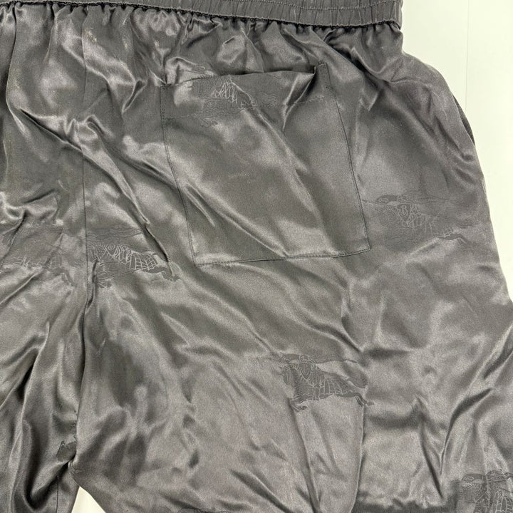 Translation missing: en.Burberry Men's Bradeston EKD Silk Shorts 8071701 10in Inseam Black-XL40-42W