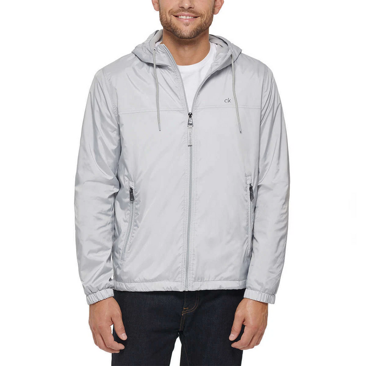 Translation missing: en.Calvin Klein Men's Polar-Fleece-Lined Windbreaker Grey-2XL