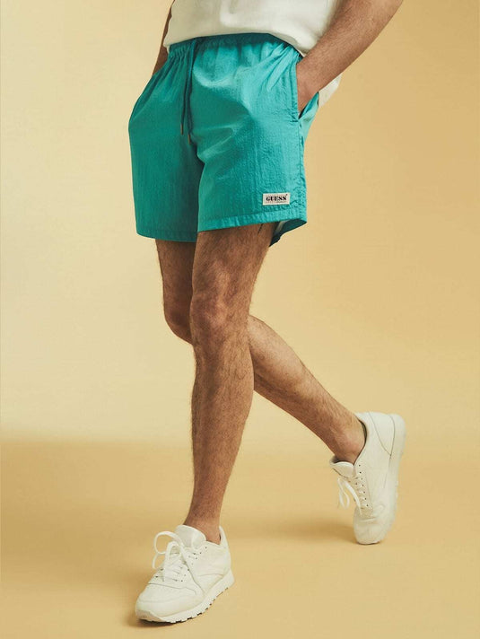 Translation missing: en.GUESS Men's Go Patch Shorts in Paraiso Blue-XL 40-42