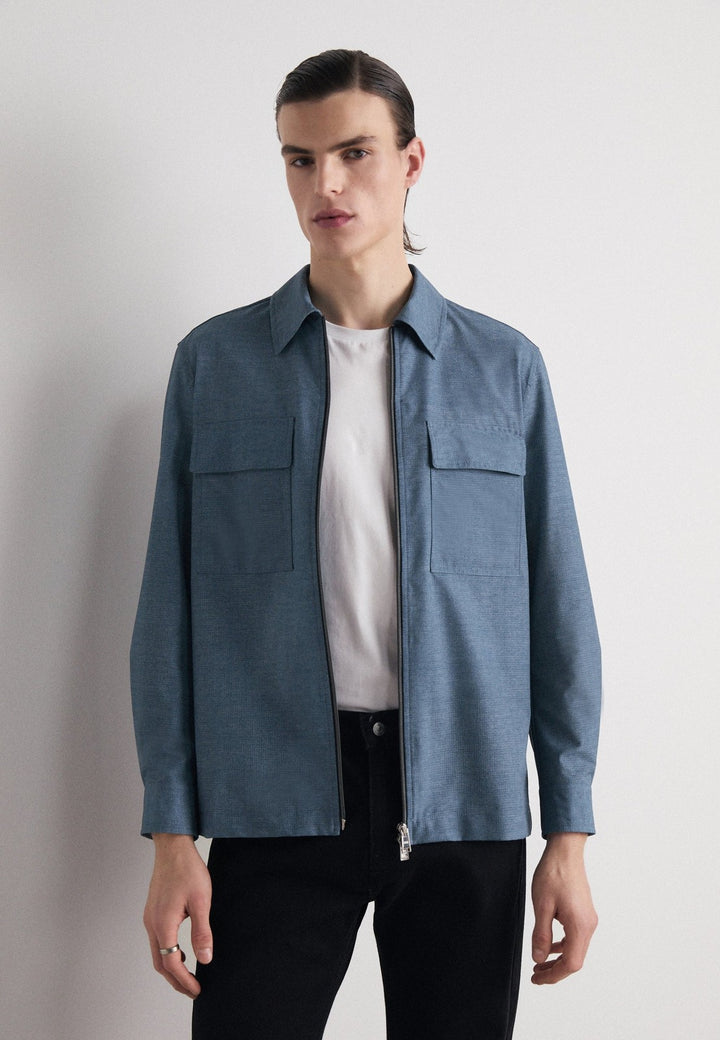 Translation missing: en.BOSS Mens Carperos Lightweight Summer Jacket Bright Blue-40R
