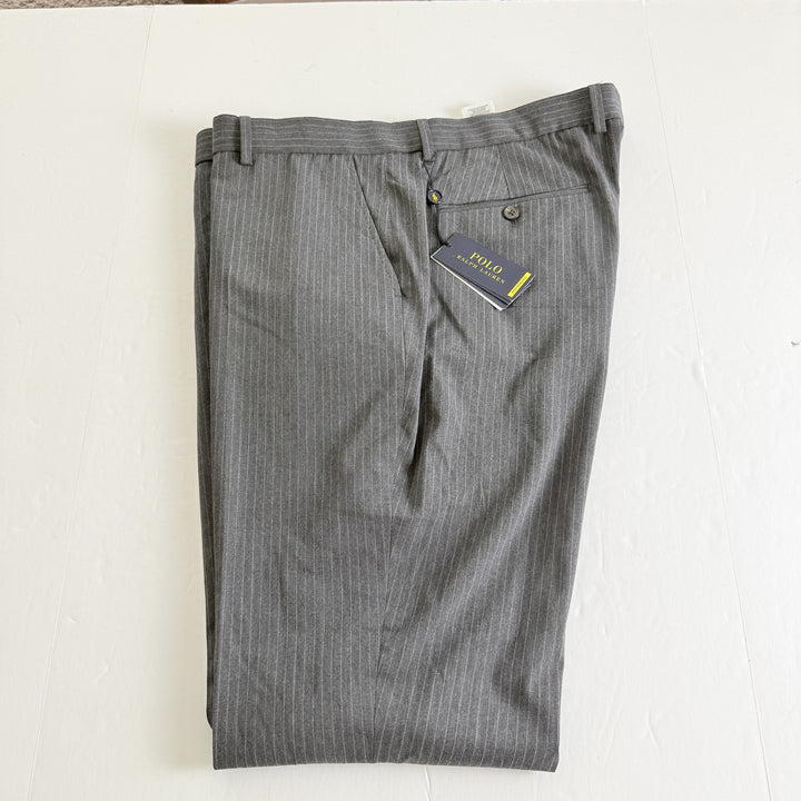 Translation missing: en.Polo Ralph Lauren Men's Striped Performance Twill Trousers Medium Grey-40x30