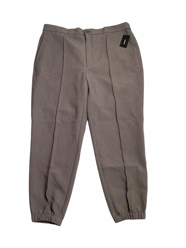 Translation missing: en.Alfani Men's Regular-Fit Stretch Pleated Joggers Bolgio Taupe Heather-Small