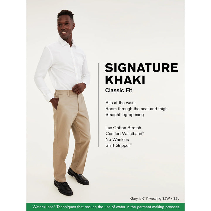 Translation missing: en.Dockers Men's Signature Khaki Lux Cotton Stretch Classic Fit Cloud-38x34