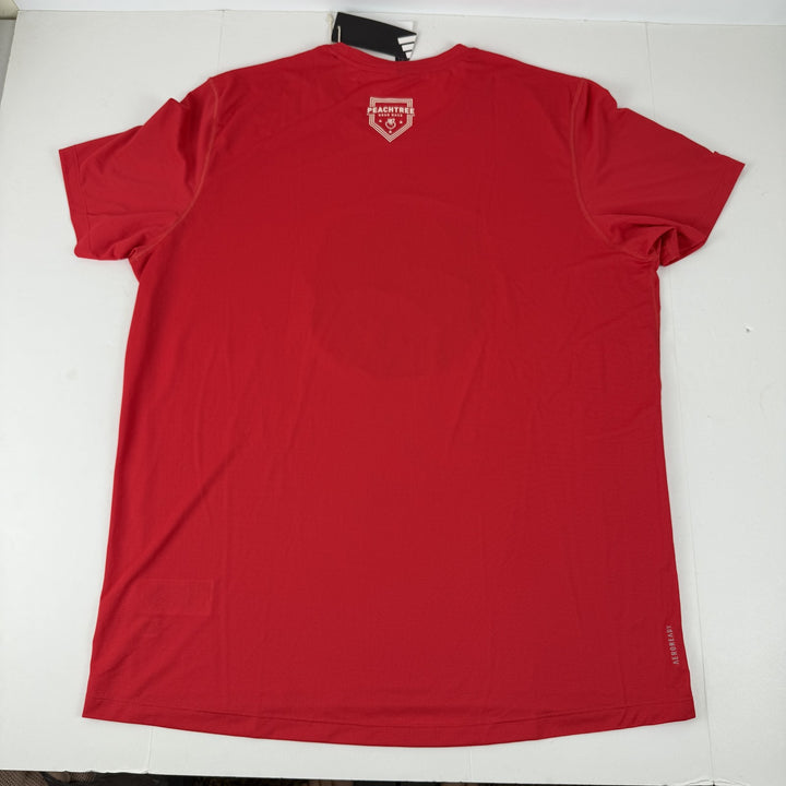 Translation missing: en.Adidas Peat Running Carrera Training Graphic Peachtree Logo T-Shirt Ruby Red-XL