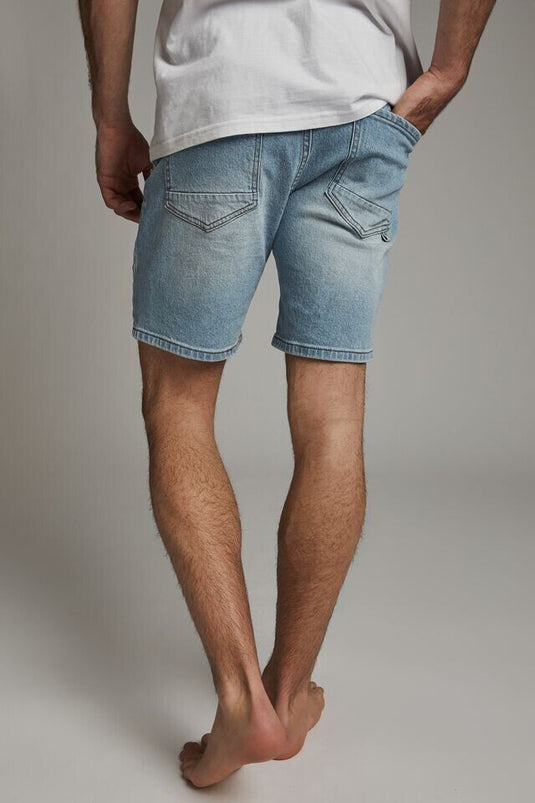 Translation missing: en.Cotton On Men Men's Straight Shorts Destroyed in Vintage Blue-Size 38