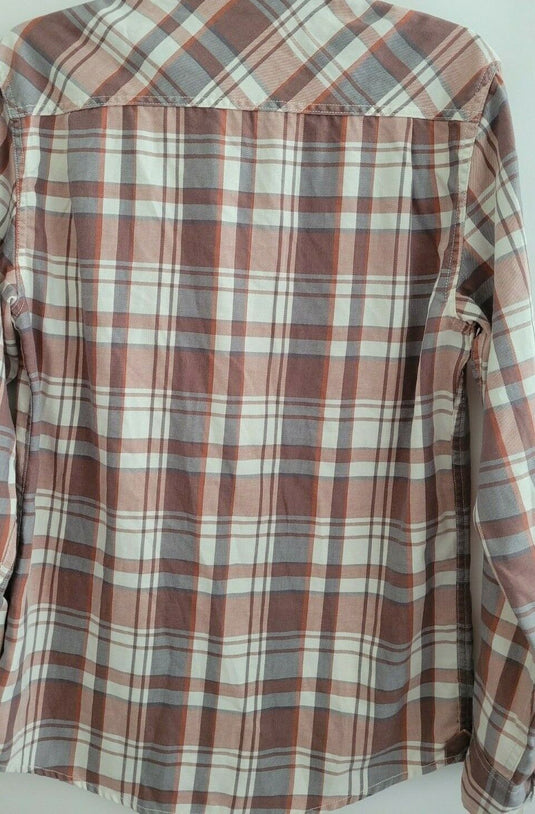 Translation missing: en.Weatherproof Vintage Men's Burnout Flannel Shirt Snow-Size Small