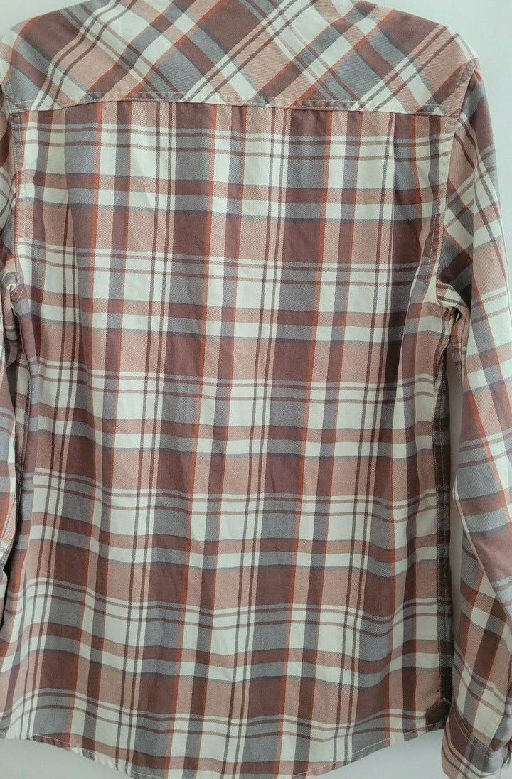 Translation missing: en.Weatherproof Vintage Men's Burnout Flannel Shirt Snow-Size Small