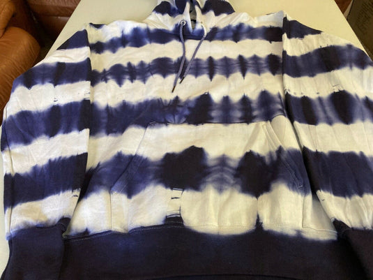 Translation missing: en.Studio 189 Men's Mizuho Cotton Blend Hand Batik Hoodie in Navy/White-Large
