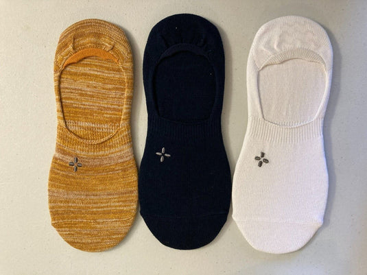 Translation missing: en.Sun + Stone Men's 3-Pk. No-Show Socks Gold Multi Size  7-12 Sock Size 10-13