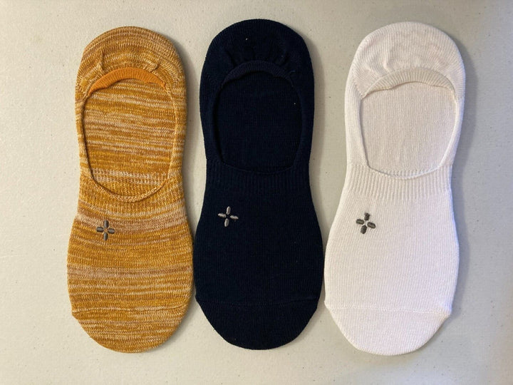 Translation missing: en.Sun + Stone Men's 3-Pk. No-Show Socks Gold Multi Size  7-12 Sock Size 10-13