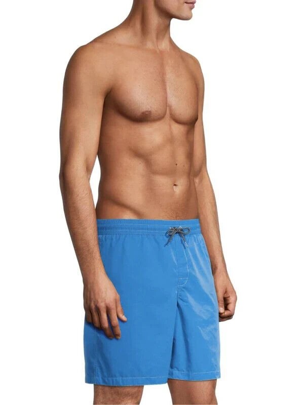 Translation missing: en.A.P.C. Men's Louis Solid Regular Fit Swim Trunks in Royal Blue-Medium