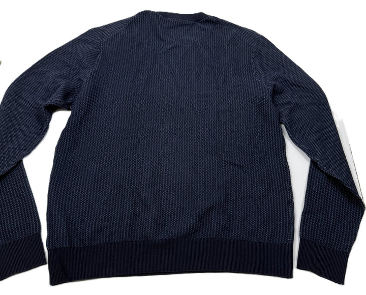 Translation missing: en.Tommy Hilfiger Men's Crewneck Two-Tone Cotton Cashmere Sweater- Desert Sky - 2XL