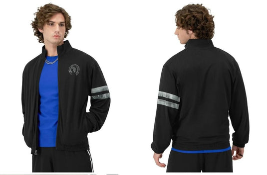 Translation missing: en.Champion Track Jacket Black Size Large Attack Reg-Fit Mesh Full-Zip Rec ClubLogo