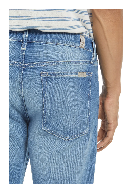 Translation missing: en.7 for All Mankind Men's Adrien Slim-Fit Jeans in Welch Blue-Size 28x32