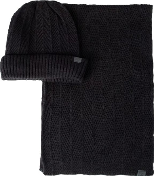 Translation missing: en.Kenneth Cole Reaction Men's 2-Piece Herringbone Knit Beanie and Scarf Box Set