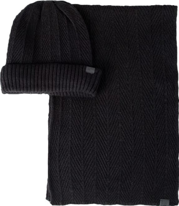 Translation missing: en.Kenneth Cole Reaction Men's 2-Piece Herringbone Knit Beanie and Scarf Box Set