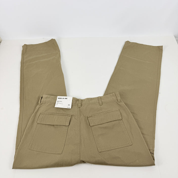Translation missing: en.Mode of One Men's Regular-Fit Utility Pants in Army Brown All Cotton-30x31