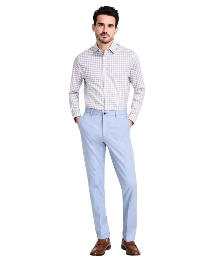 Translation missing: en.Michael Kors Men's Major Reg Fit Cotton-Blend Dress Pants Pale Blue-34x30