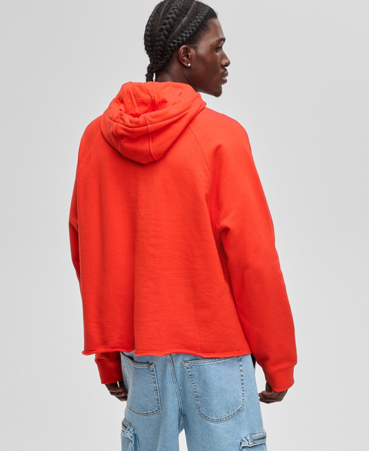 Translation missing: en.Mode of One Men's All Cotton French Terry Hoodie Fiery Red-Small