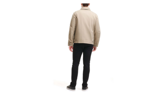 Translation missing: en.Levi's Men's Cotton Canvas 3-Pocket Mechanics Jacket in Stone-Size Small