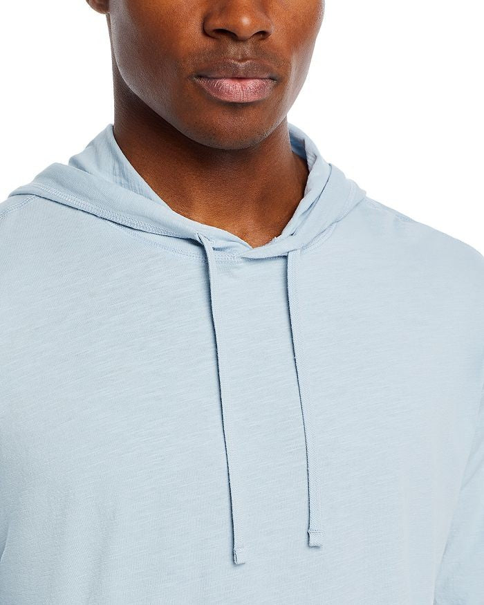 Translation missing: en.The Men's Store at Major Dept Store Cotton Slub Hooded Long Sleeve Tee Blue-XL