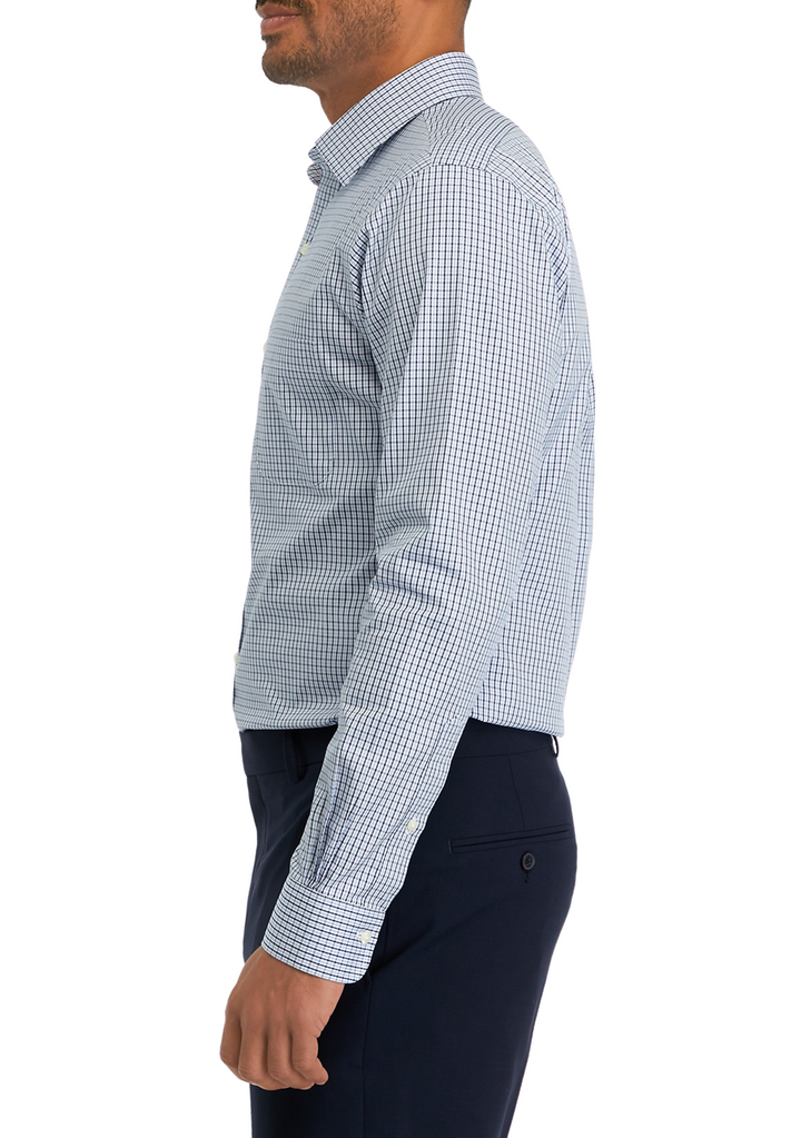 Translation missing: en.B by Brooks Brothers Regular Fit Check Dress Shirt LightPastel Blue 17.5 34/35