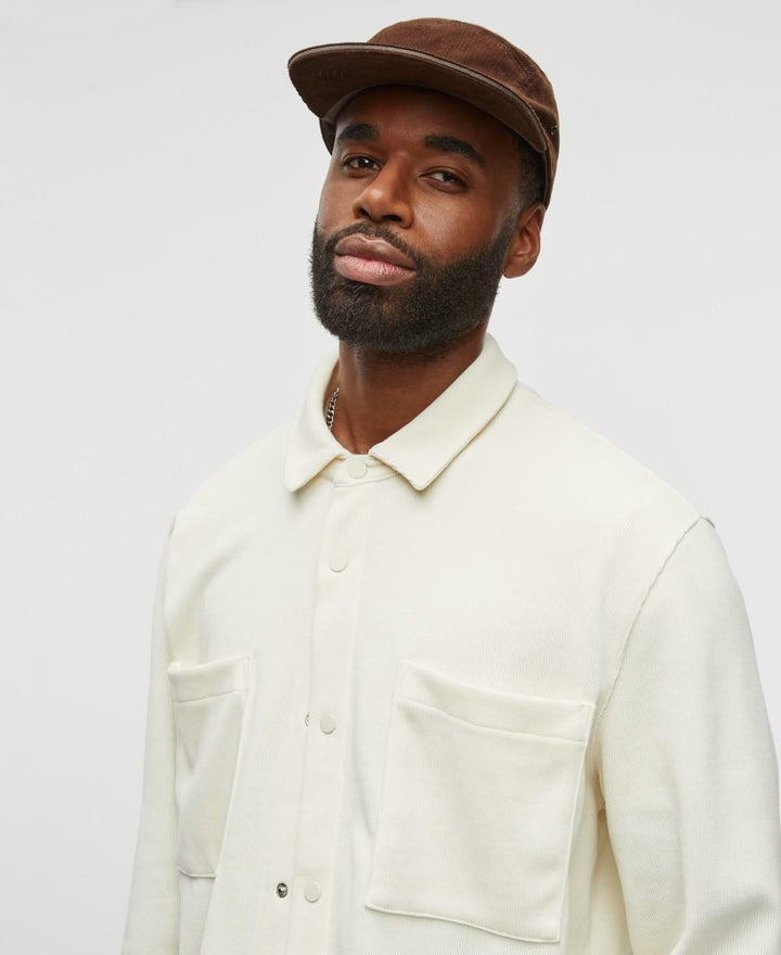 Translation missing: en.Mode of One Men's Long-Sleeve Knit Snap-Front Shirt Soft Vanilla Size 2XL
