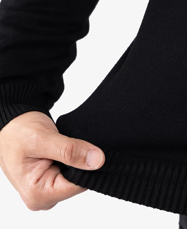Translation missing: en.X-Ray Men's Basic V-Neck Pullover Nylon Blend Midweight Sweater - Black-Small