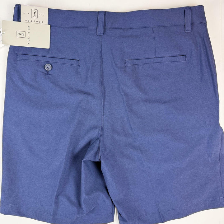 Translation missing: en.PGA Tour Golf Shorts Dark Peacoat Heather Blue Size 38 Two-Tone 8in Inseam